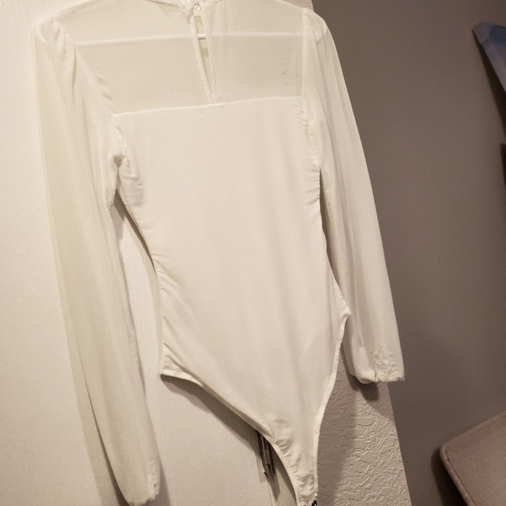 Large white body suit